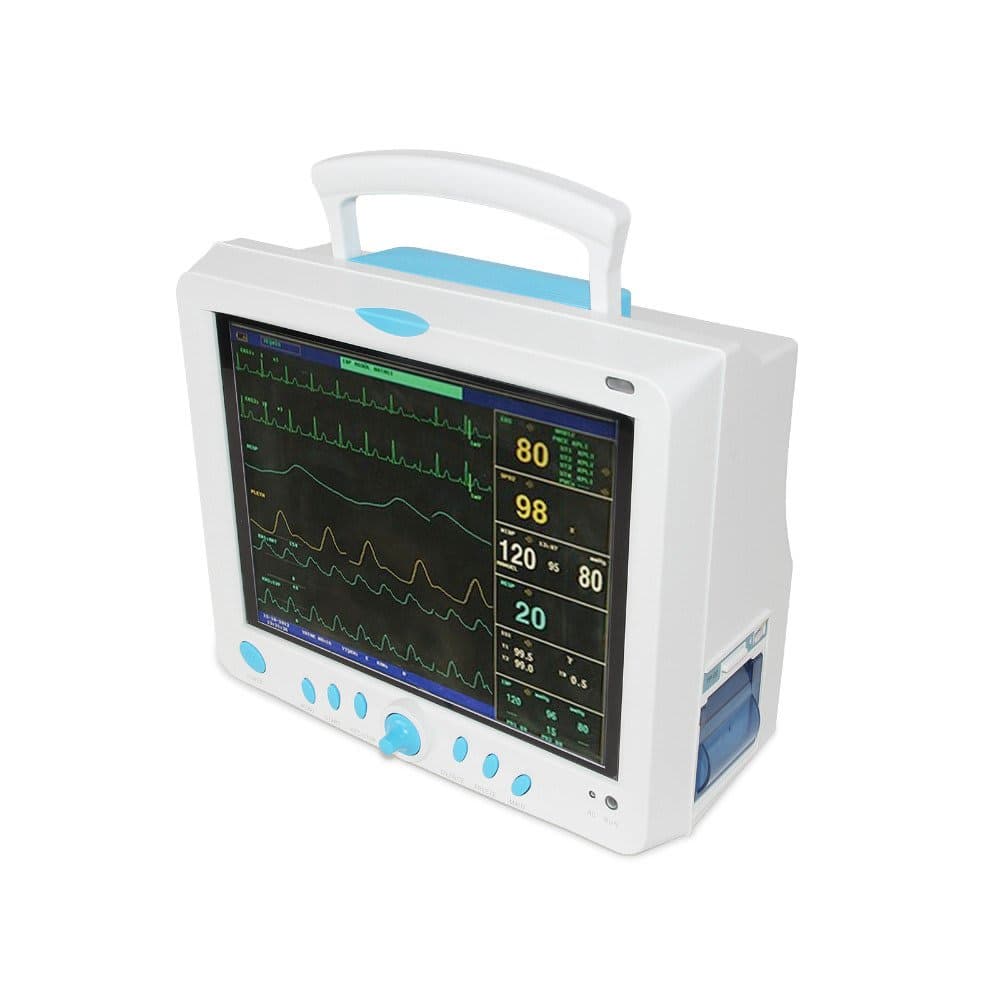 Contec CMS6800 6 Parameter 10” Patient Monitor-SPO2,PR,NIBP,RESP,TEMP,ECG