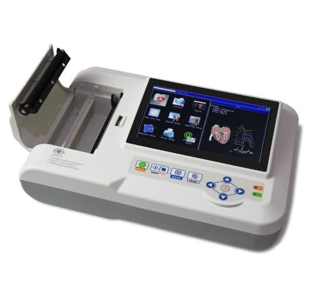 CONTEC Touch 6-Channel Elecreocardiograph 12-Lead ECG/EKG Machine + PC Software, ECG 600G