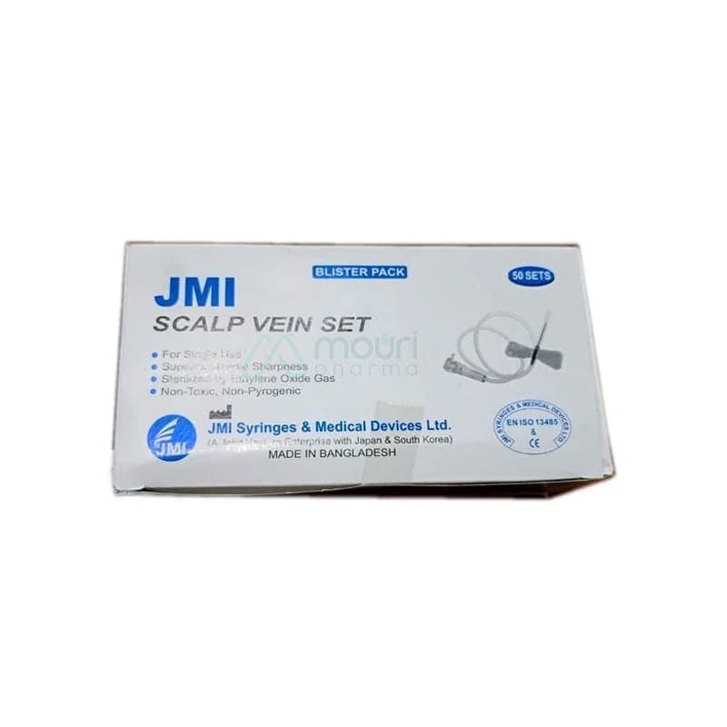 JMI Scalp Vein Set 21G (1 Box of 50 Pcs)